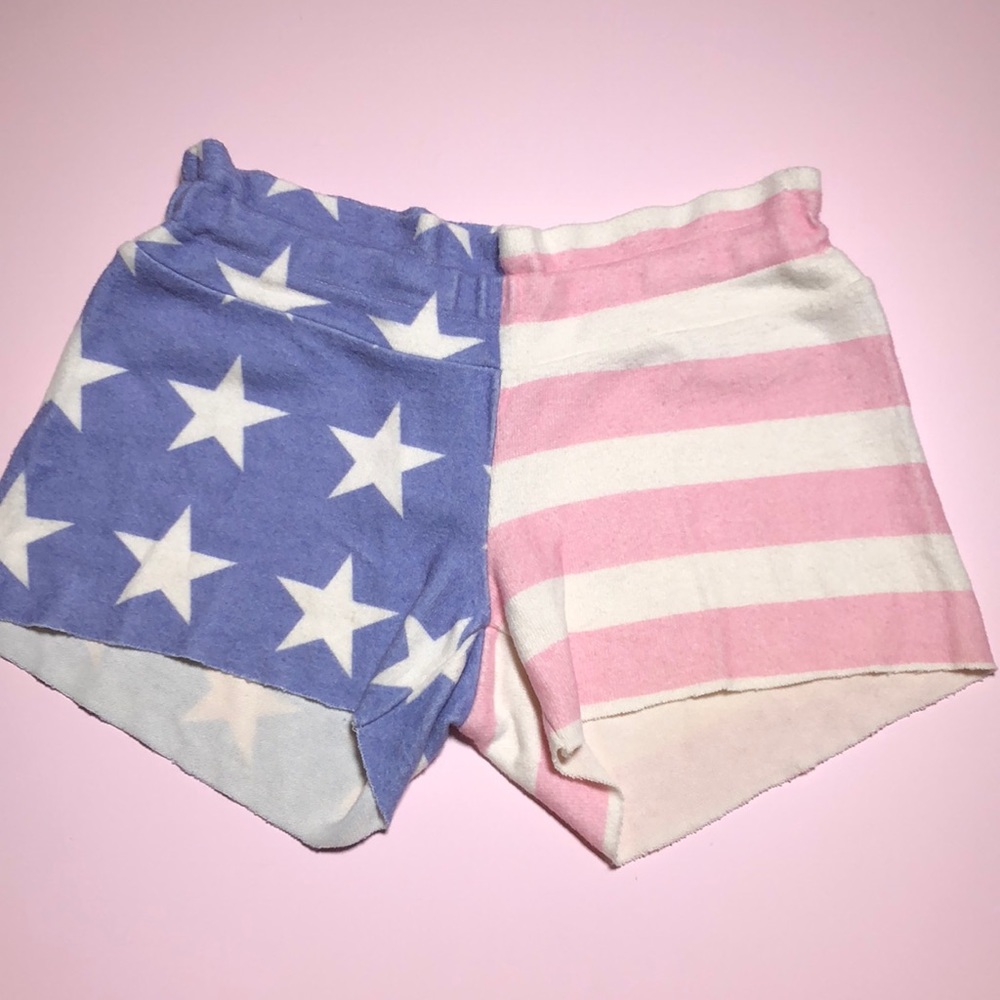 Wildfox kids American flag shorts